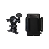 自転車マウントホルダー 回転式 iPhone/Xperia/GALAXY等のスマートフォンや携帯電話を自転車に簡単固定 日本語取扱説明書付
