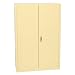 Eagle 1947-4BE Office Supply Cabinet, 2 Door Manual Close, 45 gallon, 65"Height, 43"Width, 18"Depth, Steel, Beige