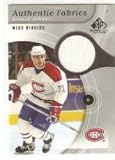 2005-06 SP Game Used Authentic Fabrics #AFMI Mike Ribeiro - Montreal Canadiens (Piece of Authentic Jersey ) (Hockey Cards)