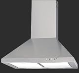 Luxair 60cm LA-60-STD-SS Stainless Steel Standard Chimney Kitchen Cooker Hood Extractor