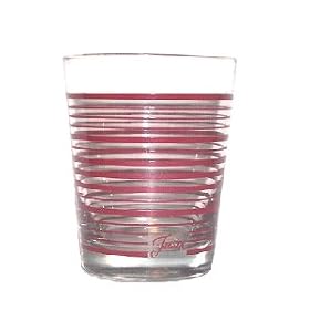 Fiesta Cinnabar Stripe 14-ounce Glass Double Old Fashion by Fiestaware