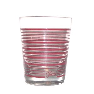 Fiesta Cinnabar Stripe 14-ounce Glass Double Old Fashion