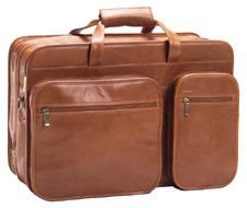Clava Tuscan Leather 17 Laptop Brief Tuscan Black
