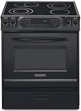 30 in. Width 4 Elements Warming Drawer Ceramic Glass Cooktop True Convection Oven CleanBake(TM) Architect Series Electric Slide-In Range(Black)