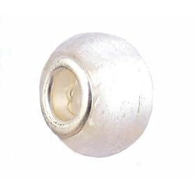 Pandora Style Charm Bead (Z56) Murano Lampwork Glass (14mm x 10mm) (fits Troll too)