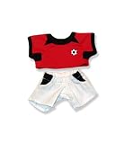 Red Soccer Uniform Outfit fits Webkinz, Shining Star and 8 - 10 Make Your Own Stuffed Animals