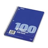 Spiral Notebook, Wide Rule, 3 Hole Punched, 100 Sheets, 8-1/2"x10-1/2" MEA05514