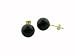 Onyx Stud Earrings, 14k Gold