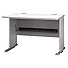 BUSH BUSINESS FURNITURE WC14548 Furniture Series A 48W Desk in Pewter and White Spectrum