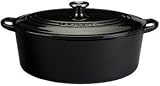 Le Creuset Enameled Cast-Iron 5-Quart Oval French Oven, Black Onyx
