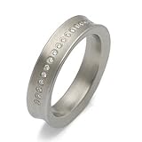Stainless Steel Ring with Diamonds 31LmG2T9SxL. SL160 Stainless Steel Ring with Diamonds