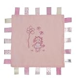 Slumbertag Baby Comfort Tag Taggy Blanket Pink Dainty Dolly