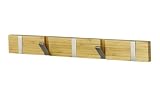 Produkt-Bild: Zeller 13586 Hakenleiste, 5-er, Bamboo dunkel/Alu / 50 x 2 x 6