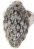 Sterling Silver Jewelry Mens Ring with Gemstone Handmade India Style (rng283)