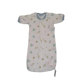 ANNA'S Preemie 100% Delicate Peruvian Cotton Baby Bear Bag Gown