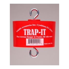 Trap-It Ant Moat for Hummingbird Feeders, Red Bulk