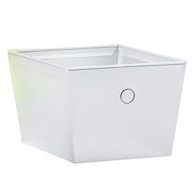 <b>Storage Solutions Poly Storage Bins Set of 6 - Frost (Medium)</b>