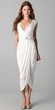 Doo.Ri Long V Neck Dress with Belt
