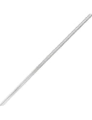 Sterling Silver 2mm Flat Diamond-cut Snake Chain - 20 Inch
