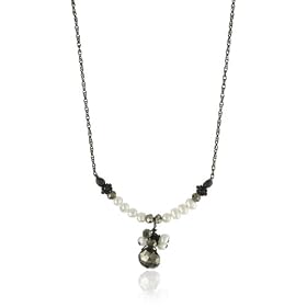 heart necklace for couples Avindy Jewelry Funky Pearl Pyrite