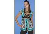 Misses Bay Studio Career Scarf Print Flutter Sleeve Top