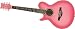 Daisy Rock WildWood Short Scale Acoustic Left-Handed Guitar, Pink Burst