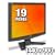 Acer X193WB - Flat panel display - TFT - 19" - widescreen - 1440 x 900 / 75 Hz - 300 cd/m2 - 2000:1 (dynamic) - 5 ms - 0.284 mm - VGA - black
