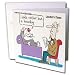 Londons Times Funny Medicine Cartoons - Dog At Shrink - Greeting Cards-6 Greeting Cards with envelopes