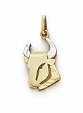 14K 2T Taurus Zodiac Pend - GH16488