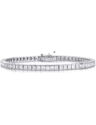 Princess Cut Diamond Tennis Bracelet 4.00 Carat 2.2mm