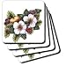 Mixed Flowers - Set Of 4 Ceramic Tile Coasters