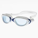 ZOGGS Predator Flex Lunettes de Natation pour Homme, Lentille bleu / Cadre lanc