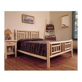 Quilt Cedar Bed King - mattress not included (White Cedar) (47H x 82W x 87L)