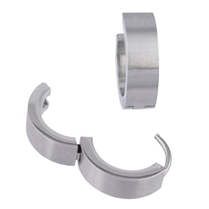 Kadima Stainless Steel Huggie Hoop Earrings,One Pair (2pcs) Stainless Steel Huggies