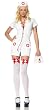 Adult Womens Sexy Black Pleather Nurse Costume Fantasy Sm