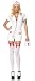 Adult Womens Sexy Black Pleather Nurse Costume Fantasy Sm