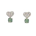 schmuck-art Ohrstecker HeartSanne white/pacific 26242