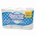 Quilted Northern Soft & Strong Bathroom Tissue, Unscented - 12 Double Rolls = 24 Regular Rolls 12 ro