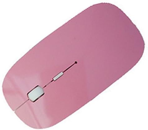 wellrui R-132 Comfort Slim Plug and Play Wireless Performance 2.4GHz Mouse for Laptops Pink