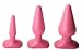Pink Butt Plug Set – 3 Piece Kit