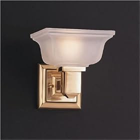 Mission Wall Sconce in Polished Brass by Thomas Lighting