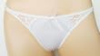 Lace Trim Thong with Double Strap Back. Sizes M-XL in Several Color Choices.