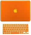 TopCase 2 in 1 Rubberized ORANGE Hard Case Cover and Keyboard Cover for Macbook Pro 13-inch 13" (A1278/with or without Thunderbolt) with TopCase Mouse Pad