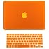 TopCase 2 in 1 Rubberized ORANGE Hard Case Cover and Keyboard Cover for Macbook Pro 13-inch 13" (A1278/with or without Thunderbolt) with TopCase Mouse Pad