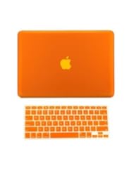 PC Accessory: TopCase 2 in 1 Retina 13-Inch ORANGE Rubberized Hard Case Cover for Apple MacBook Pro 13.3" with Retina Display Model: A1425 and A1502 (NEWEST VERSION 2013) and Matching Color Keyboard Cover + TOPCASE Mouse Pad - TOP CASE