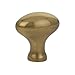 Oval Knob Finish: French Antique Brass, Size: 1.25