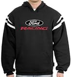 FORD RACING Pullover Hoody with Mesh Arm Stripes Hoodie Sweatshirt