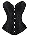 Kimring® Women's Vintage Palace Jacquard Body Shaper Strapless Overbust Corset
