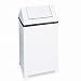 Rubbermaid FGT1940E White 29 Gallon WasteMaster Hinged Top Indoor Utility Container with Retainer Ba