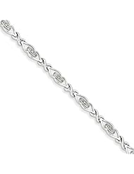 Sterling Silver Diamond Bracelet